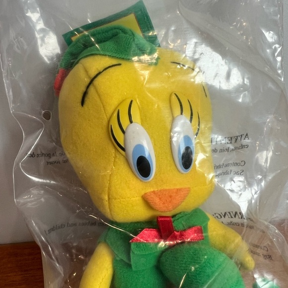 Vintage Looney Tunes x McDonald's Tweety Bird Plush 1992 NEW Packaged - Picture 2 of 6